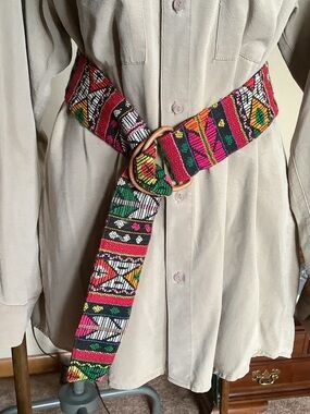 Salsa Limited 100% handwoven multi-color belt